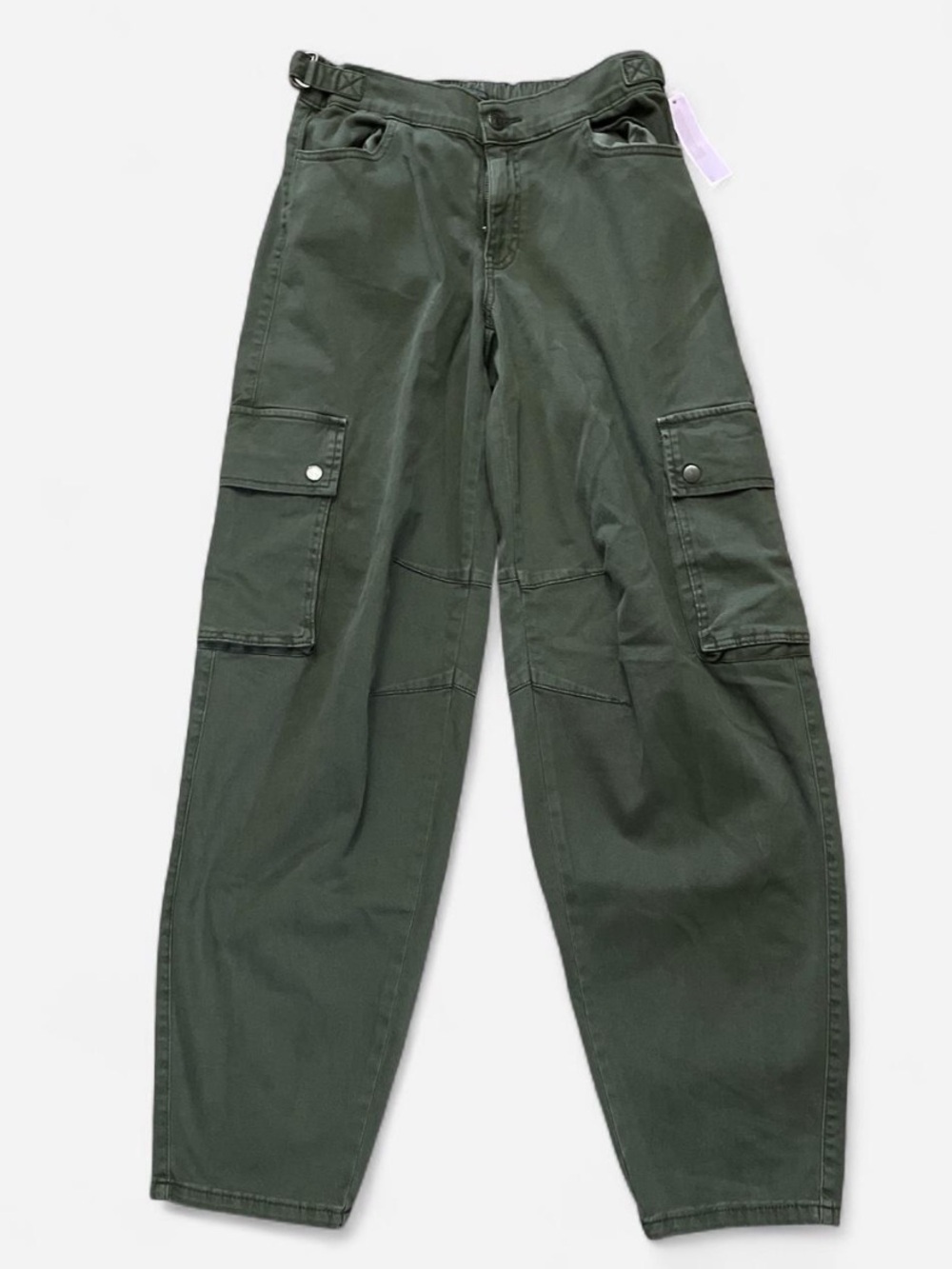 Wild Fable Army Green Adjustable Waist Cargo Balloon Pants Size XS NWOT